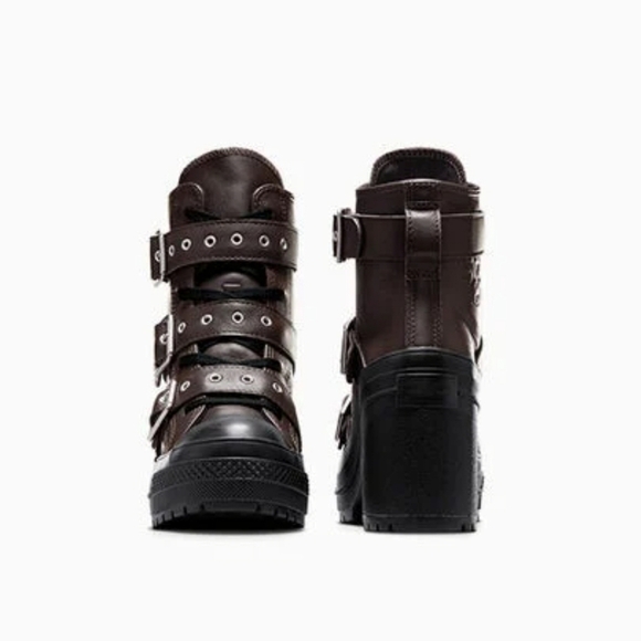 CONVERSE Chuck 70 De Luxe Heel Leather & Buckles High Top, Platform A12209C NEW! - Picture 4 of 16